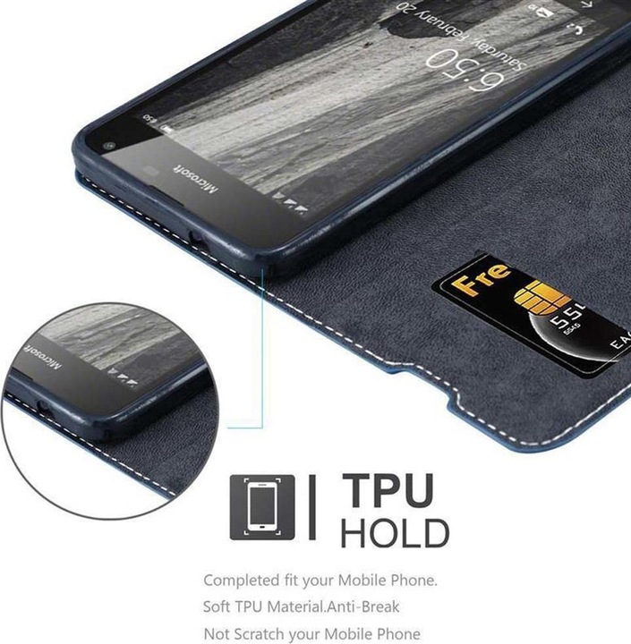 Actual product image Cadorabo Book X Wallet Cover (Microsoft Lumia 650)