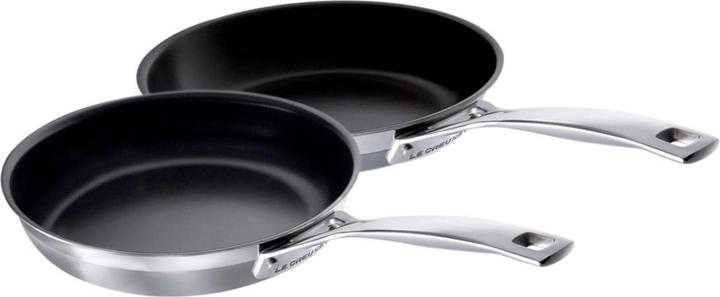 Le Creuset Bratpfannen Set 2-tlg. (Pfannenset + Topfset, Edelstahl)