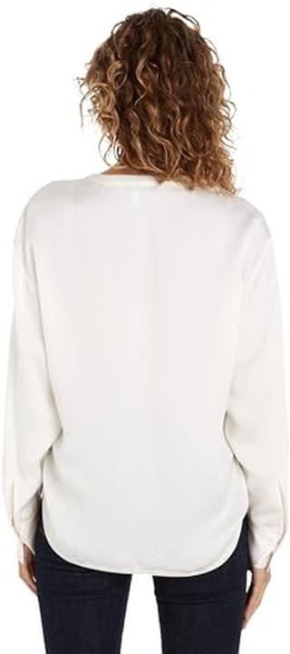 Immagine prodotto Tommy Hilfiger Camicia a Maniche Lunghe con Scollo a V e Cuciture RWB (44)