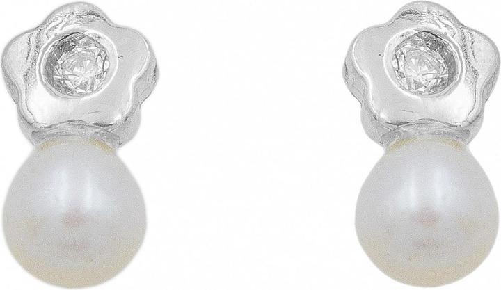 Immagine prodotto Passion Orecchini In Argento Rodiato - Fiore - Perla Coltivata - Zirconi (MAT BIJOU)