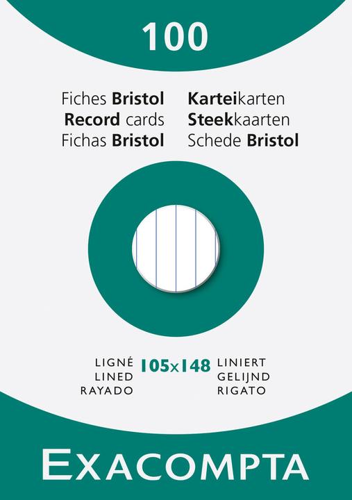Image du produit Exacompta Flashcards (A6, 205 g/m², 100 x)