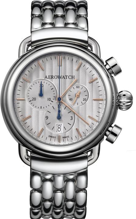 Aerowatch Omaggio 1910 Chrono (Orologio da polso analogico, Cronografo, Fatto in Svizzera, 44 mm)