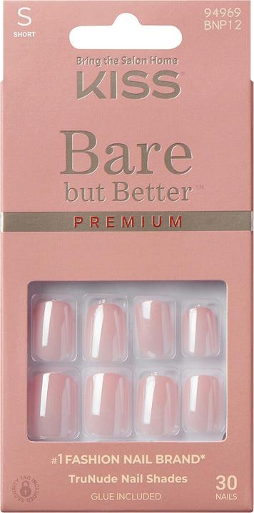Produktbild KISS Bare-But-Better Premium Gel Nails - 30 Pieces (Kunstnägel)