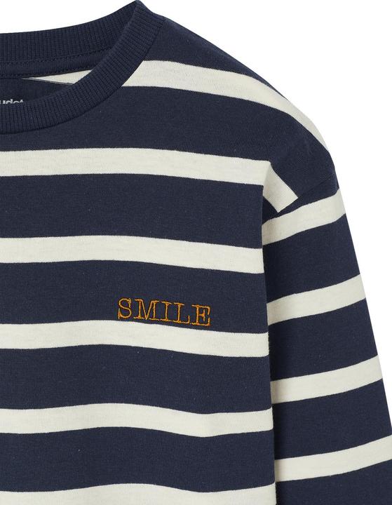 Actual product image Vertbaudet Gestreiftes Jungen Rundhals-Shirt mit Recycling-Baumwolle (86)