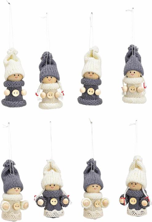 G. Wurm Décorations de Noël Enfant d'hiver (8-pièce)