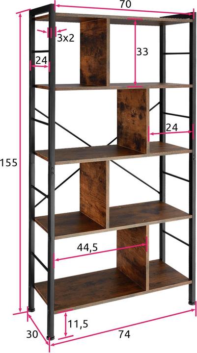 Immagine prodotto tectake Charleston (75.50 x 75.50 x 155 cm)