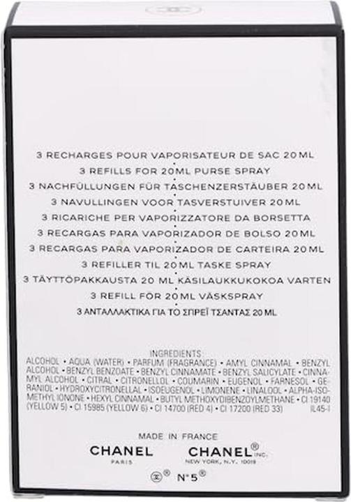 Actual product image Chanel N°5 3x Refill (Eau de toilette, 60 ml)