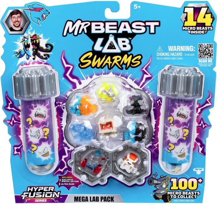 Actual product image Moose Mr Beast Lab Swarms minifigures 14-pack