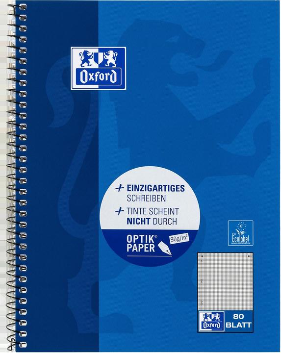 Produktbild Oxford Collegeblock (A5, Kariert, Weicher Einband)