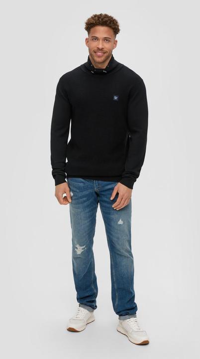 Produktbild s.Oliver Strickpullover Strickpullover mit Rollkragen (XXL)