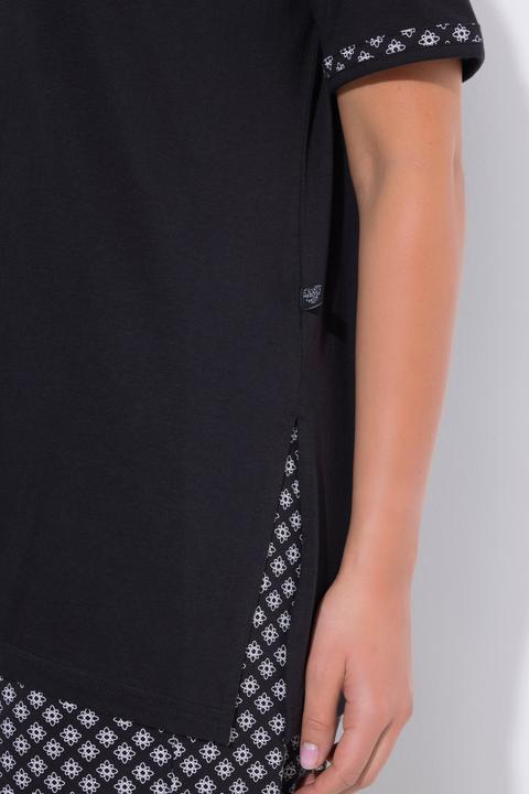 Produktbild Ulla Popken Pyjama, gemustert, Rundhals, Halbarm, Taschen (60)