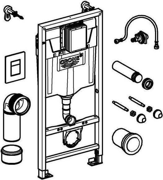 Produktbild Grohe Rapid SL 3-in-1 Set für WC