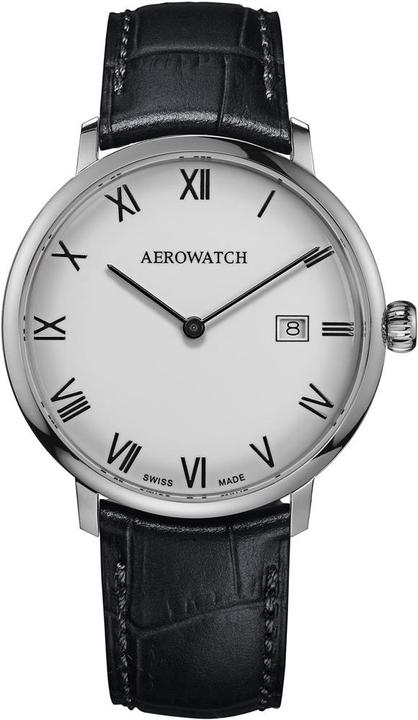 Aerowatch Patrimonio sottile (Orologio da polso analogico, Fatto in Svizzera, 40 mm)