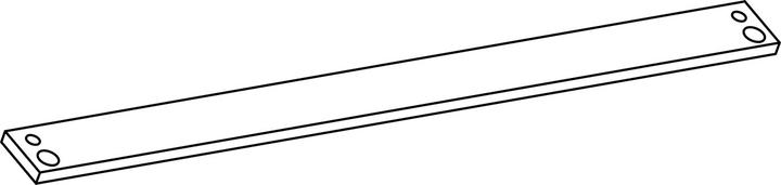 Actual product image Geze Mounting plate for slide rail (Room door, Entrance door, Wooden door, French window, Indoor)