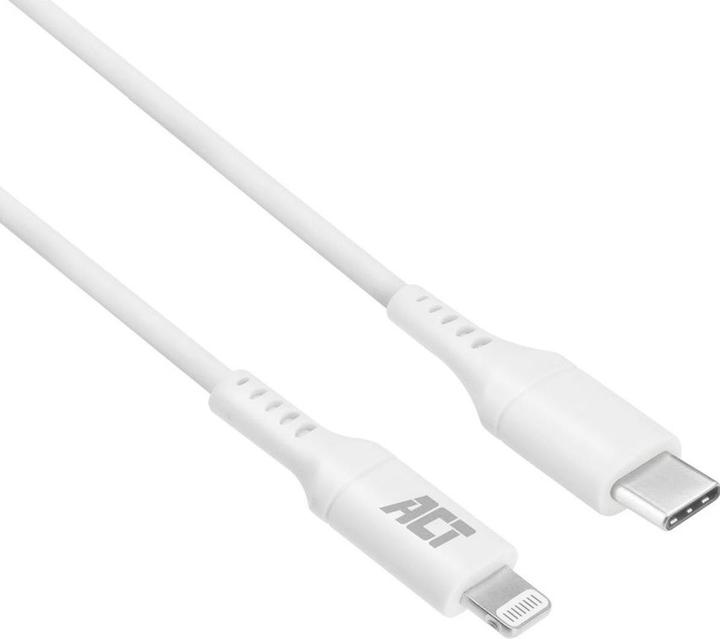 Produktbild ACT USB-C to Lightning charging/data cable 1 meter, MFI certified (1 m, USB 2.0)