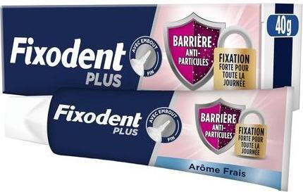 Actual product image Fixodent Plus Food Particle Barrier Freshness Adhesive Cream