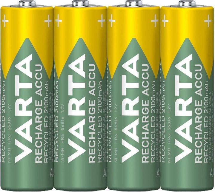 Produktbild Varta Recharge Accu Recycled (4 Stk., AA, 2100 mAh)