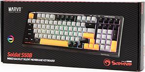 Actual product image Marvo SOLDAT S50B Tastatur verkabelt (USB) US, schwarz (US, Cable)