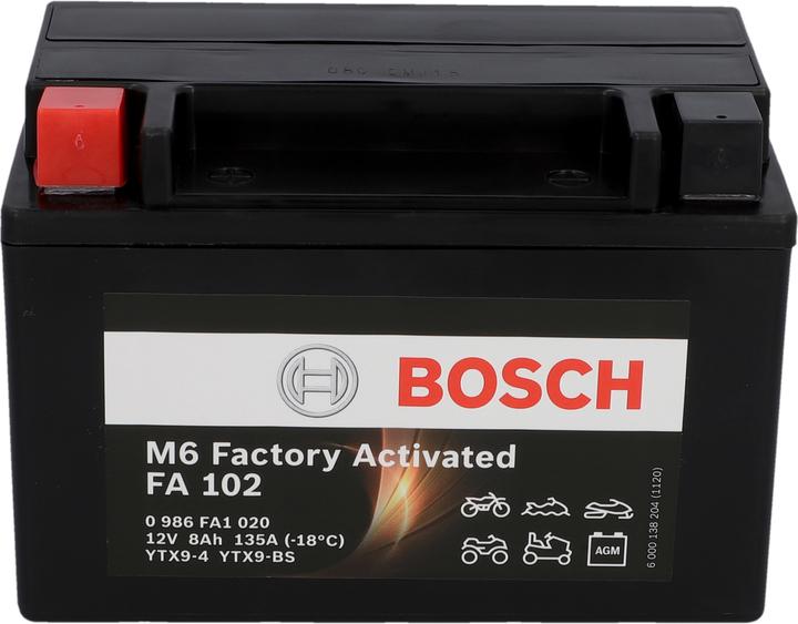 Actual product image Bosch Automotive M6 Factory Activated FA 102 (12 V, 8 Ah, 135 A)