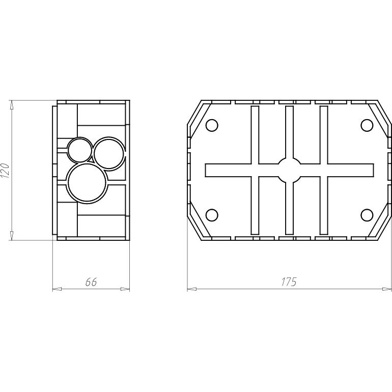 Thumbnail - Kaiser, Abzweigdose, KAI 9912.01 Verbindungskasten 175x120x65 mm
