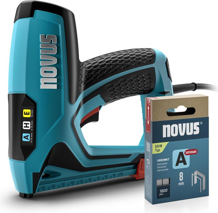 Image du produit Novus Tools 031-0369 Agrafeuse électrique Type d'agrafe 37, Type 53 Longueur d'agrafe 6 - 14mm