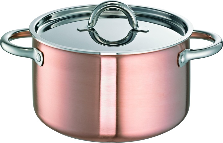 Produktbild Schulte-Ufer Fleischtopf De Luxe i Kupfer (24 cm, Kochtopf, Aluminiumguss)