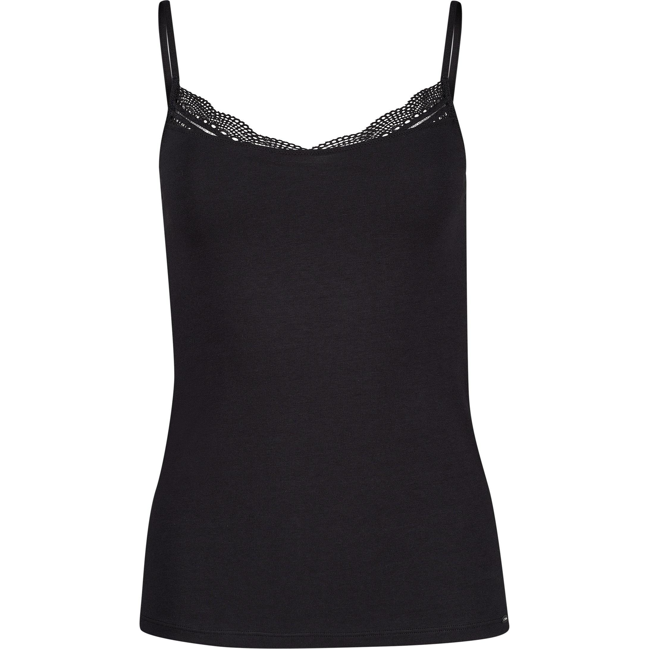 Skiny, Damen, Shirt, Unterhemd Casual Bequem sitzend Classic Cotton, Schwarz, (42)
