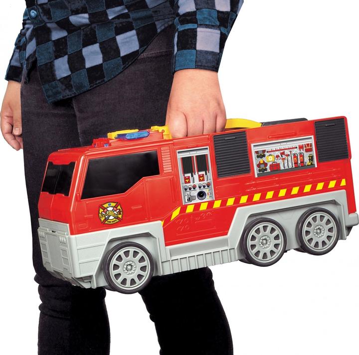 Image du produit Dickie Chariot d'incendie et garage pliables Speelset