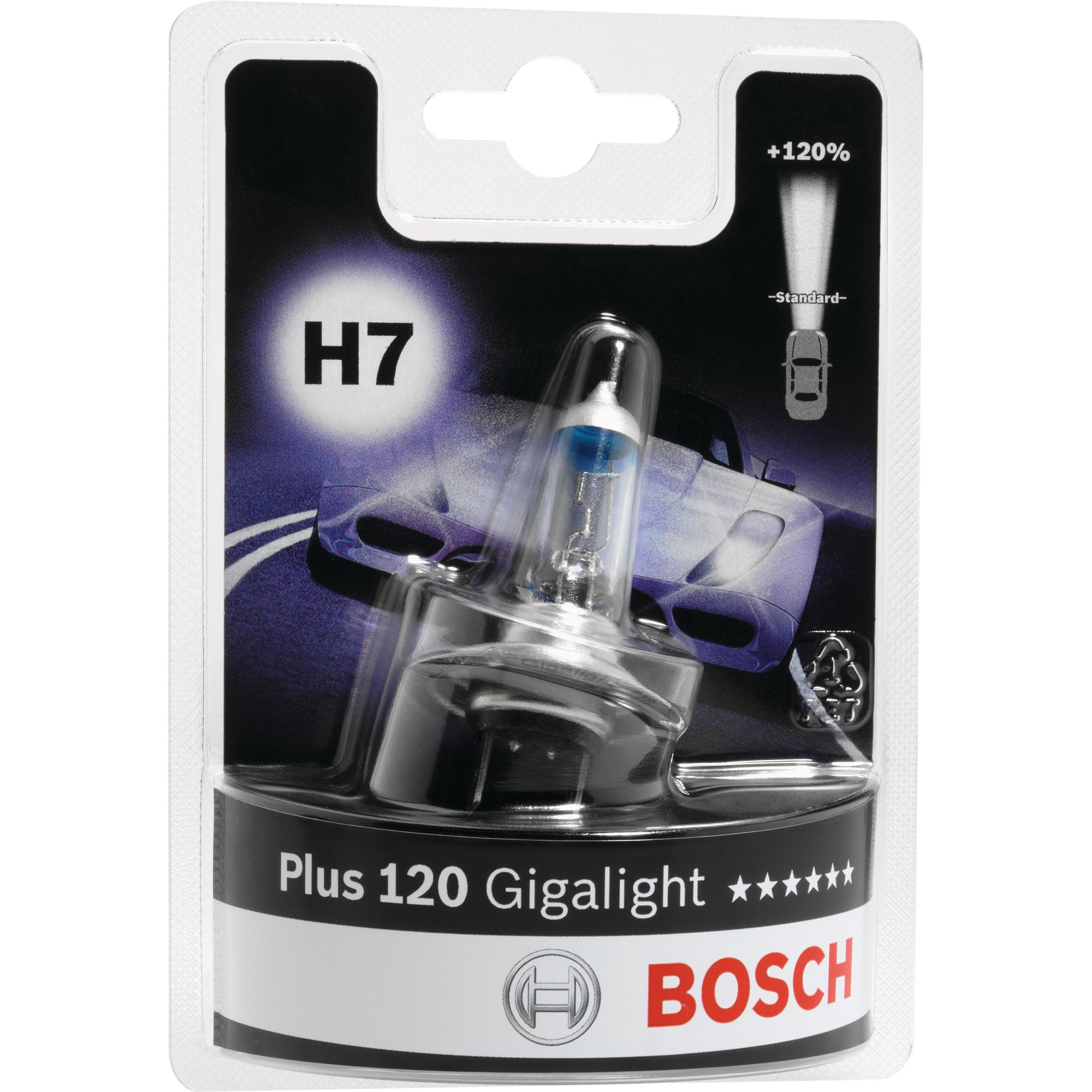 Bosch Home & Garden, Illuminazione auto, GLL H7 Gigalight +120%