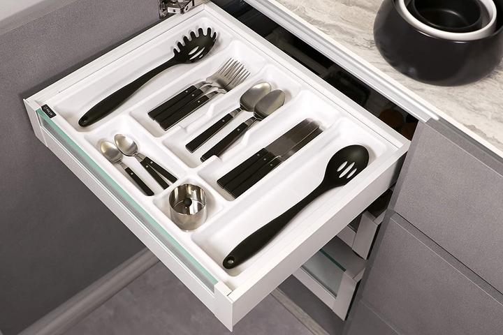 Image du produit Alusfera Range-couverts pour tiroirs 80cm en blanc