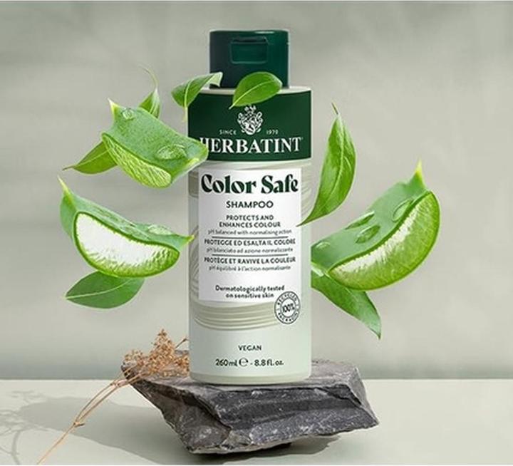 Produktbild Herbatint Color Safe Shampoo Color Protection 260ml Normalisierendes Shampoo für gefärbtes Haar Pflege mit O (260 ml, Flüssiges Shampoo)