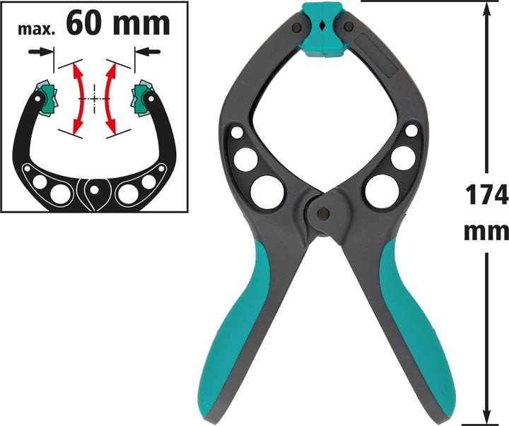 Actual product image wolfcraft 1 FZ - Spring clamp 60mm (60 mm)