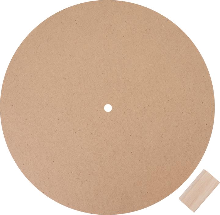 Actual product image Rayher MDF board "Wall clock", Ø approx. 30 cm, hole Ø approx. 1cm (30 cm)