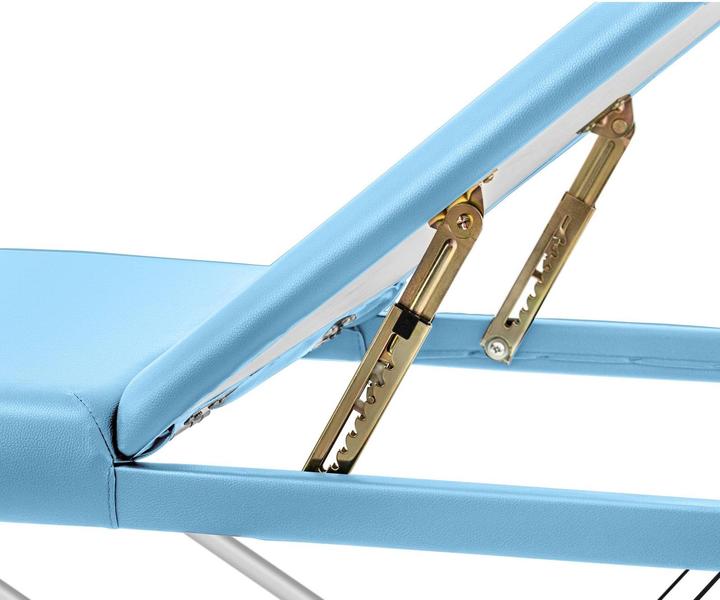 Produktbild Physa Massageliege klappbar Massagebank Massagetisch Holzrahmen 180 kg türkis