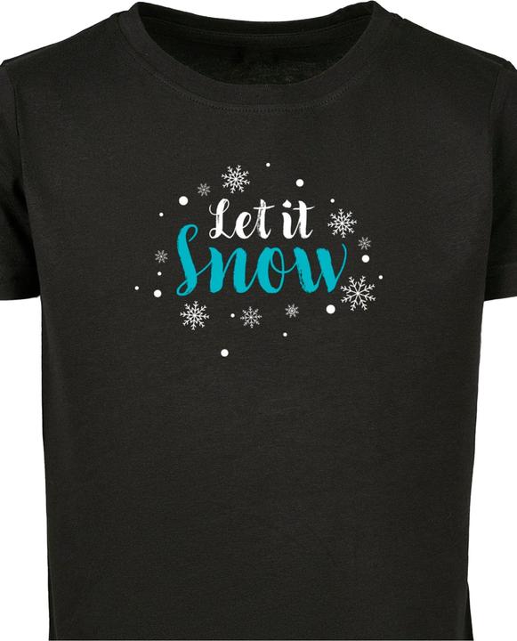 Produktbild Merchcode Girls Let it snow Short Sleeve Tee - 177333 (134, 140)