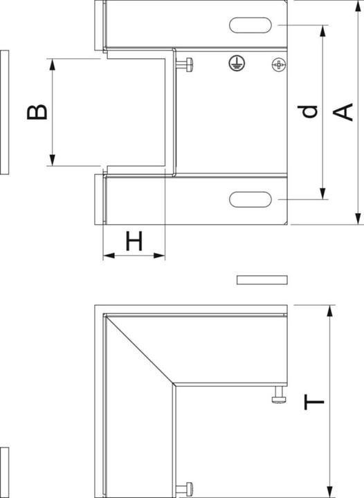 Actual product image OBO Bettermann Inside corner (7 cm)