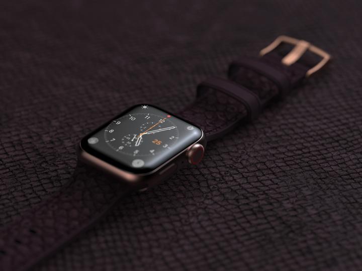 Immagine prodotto Njord Cinturino Per Orologio Eldur (41 mm, 40 mm, Pelle Vegan, Silicone, Pelle di salmone vegana)