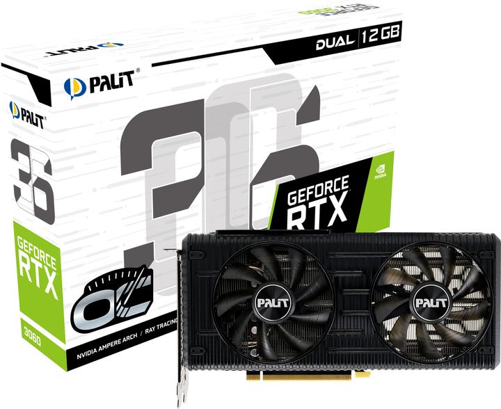 Productafbeelding XpertVision Palit RTX3060 DUAL OC GDDR6 HDMI 3xDP (12 GB)