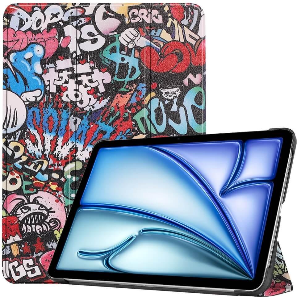 Cover-Discount iPad Air 11 (2024) - Tri-fold Smart Case Motiv (iPad Air 11 2024 (M2)), Tablet Hülle, Mehrfarbig