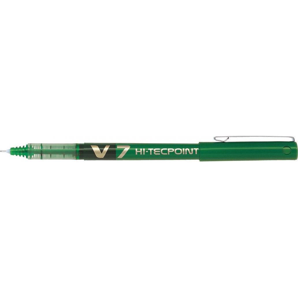 Pilot, Schreibstifte, Tintenroller Hi-Tecpoint V7, grn (Grün, 1 x)
