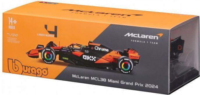 Actual product image Bburago McLaren F1 Team MCL38 1/24 Norris 2024