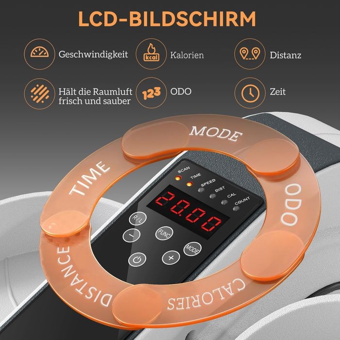 Image du produit Swisshandel24 Mini-Ellipsentrainer Untertisch Mini Crosstrainer für zuhause mit LCD-Monitor