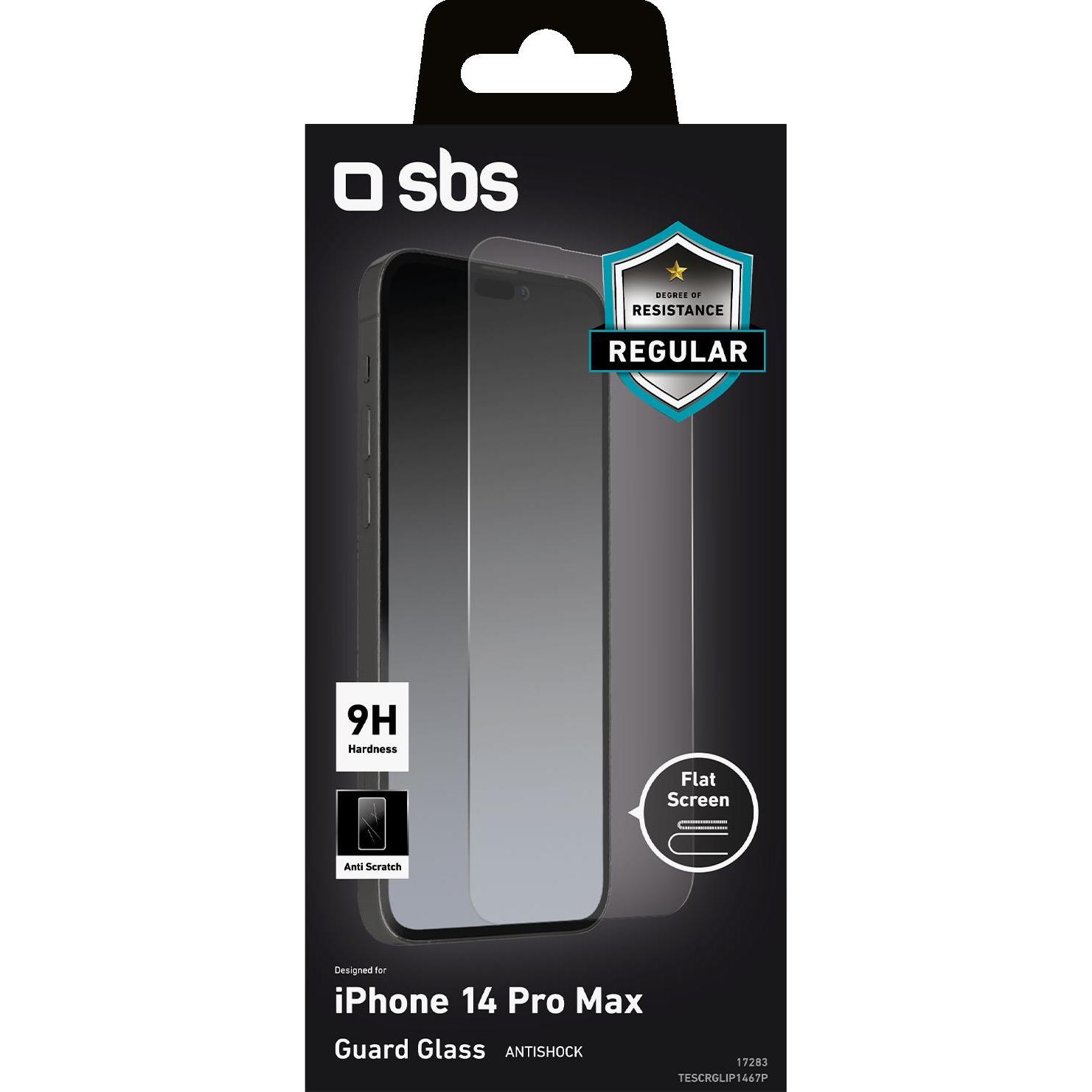 Thumbnail - SBS Guard Glass (1 Stück, Apple iPhone 14 Pro Max), Smartphone Schutzfolie, Transparent