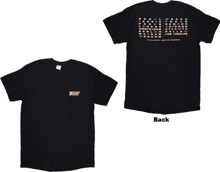 Actual product image ATEEZ Fellowship Map The Treasure Back Print (XL)