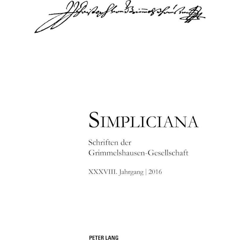 Simpliciana XXXVIII (2016), Fachbücher von Peter Hesselmann