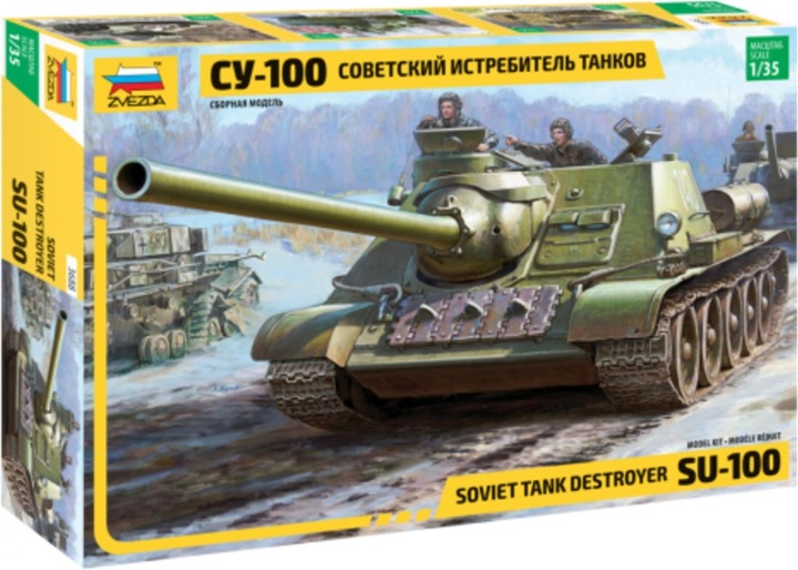 Immagine prodotto 1:35 SU-100, carro armato sovietico della seconda guerra mondiale