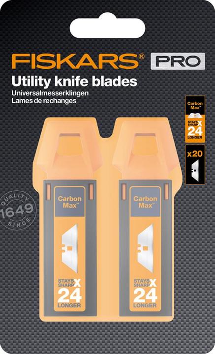 Actual product image Fiskars Universal knife blades, replacement for several universal knives, stainless steel blade. (Replacement blade)