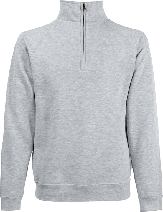 Actual product image Fruit of the Loom Mens Zip Neck Sweatshirt (4XL)