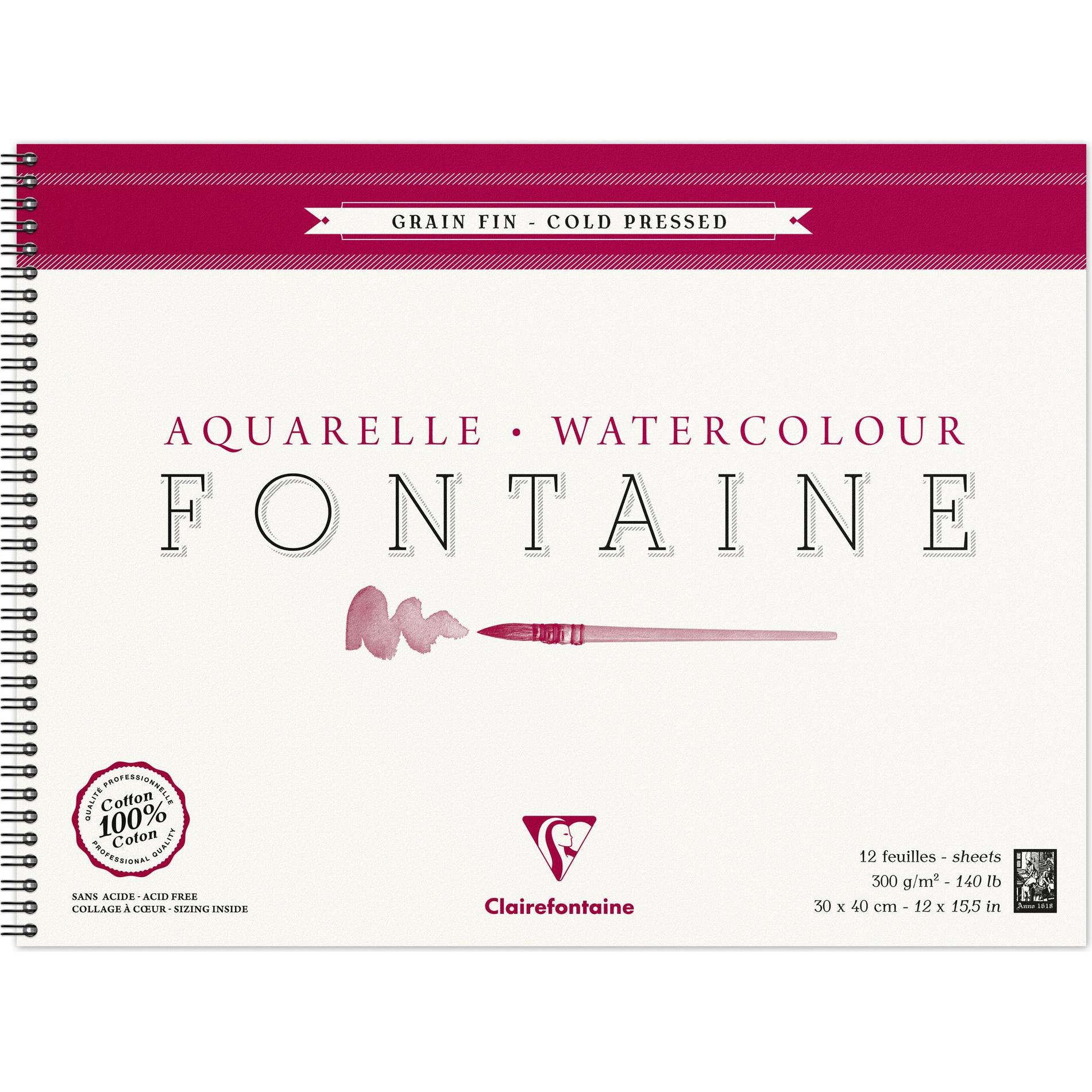 Clairefontaine, Bastelpapier, Feuchte Techniken (300 g/m², 105 x)