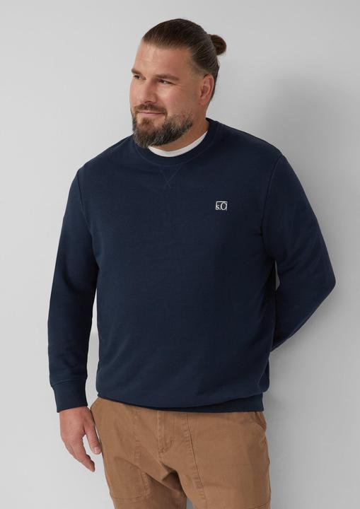 Produktbild s.Oliver Sweatshirt Sweatshirt aus Baumwollmix mit Crew Neck (4XL)